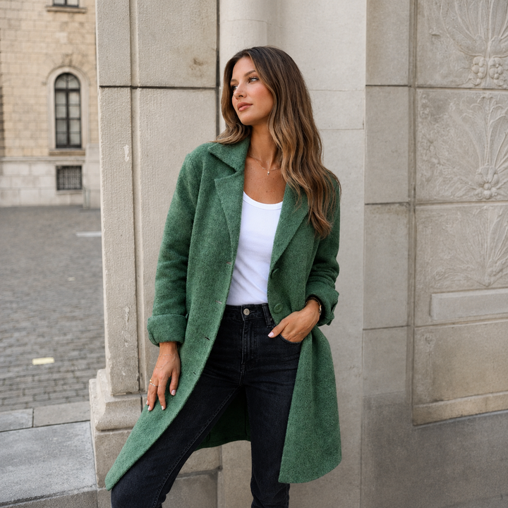 Melanie | Manteau Classique avec Boutons