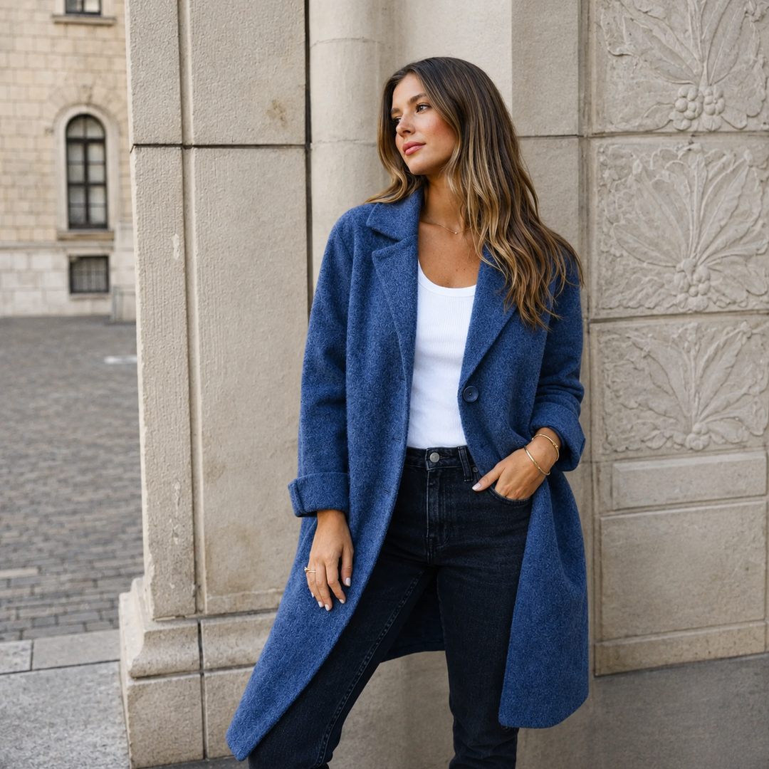 Melanie | Manteau Classique avec Boutons