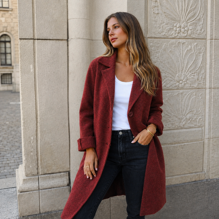 Melanie | Manteau Classique avec Boutons