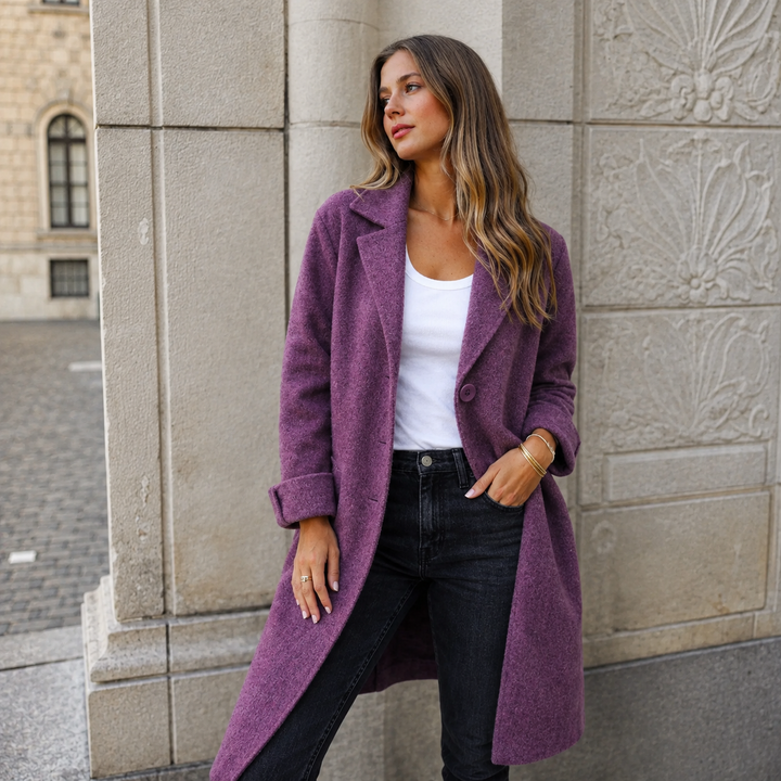 Melanie | Manteau Classique avec Boutons