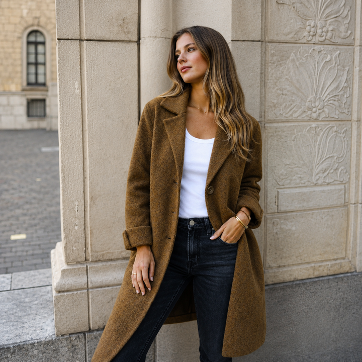 Melanie | Manteau Classique avec Boutons