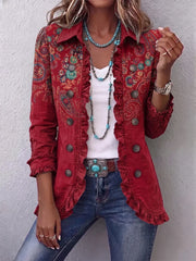 Fayrene | Veste à volants en paisley bohème
