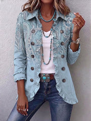Estrella | Veste Volante Imprimé Paisley Vintage